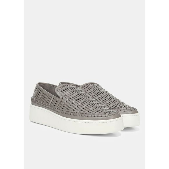 vince stafford woven leather sneakers